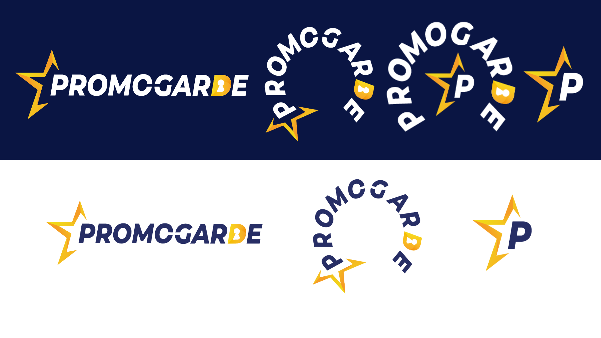 Promogarde re-branding Redesigned logo for Promogarde, a French-Tunisian security company, featuring a bold, modern shield icon with clean, sans-serif typography to convey strength, professionalism, and reliability.
